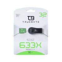 کارت حافظه microSD HC تروبایت مدل 633X-A1-V30 کلاس 10 استاندارد UHS-I U3 ظرفیت 32 گیگابایت به همراه کارت خوان